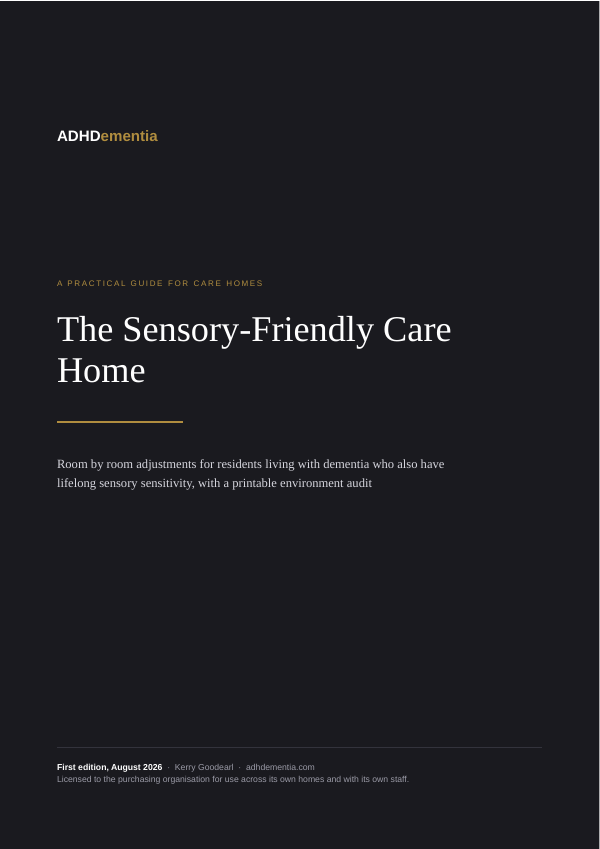 Cover of The Sensory-Friendly Care Home guide
